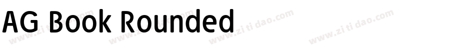AG Book Rounded字体转换